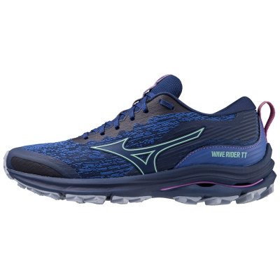 Zapatillas Para Correr Mizuno WAVE Rider Tt Mujer - Azul Marino / Negros / Verdes - Chile M640NAEQT